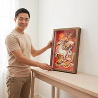 Paper-Cut Horse Stand Festival Gift Home Decor Handmade Look for TV Cabinet