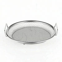 Mesh Draining Basket Low-Profile Oil Strainer with Handles Rust-Proof for Frying