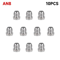 Stainless Steel AN3-20 Oil Line Connectors 10-Pack