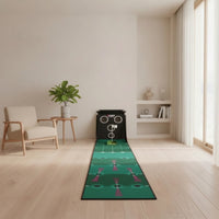 Golf Putting Mat with Target Net Portable Golf Hitting Net with Practice Mat Foldable for Golfers, Beginners, Home, Backyard, Office