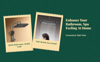High Pressure Rainfall Shower Head, Large Panel, Adjustable