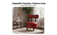 Bow-Back Vanity Stool Rivet Featureing Upholstered Vanity Stool Versatile
