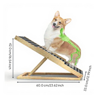 Foldable wooden pet stairs, non-slip
