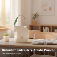 Small Canvas Hand-Carried Bag Korean design Meal Tote Minimalist Design for Women