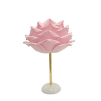 Floral Bedside Lamp with Flower Shade Romantic Rose Lamp Ambient Warm for Bedroom, Nightstand, Reading Corner
