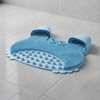 Foot Scrub Mat with Suction Cups Flexible Crustacean Foot Scrubber for Washroom