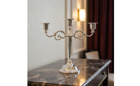 Gold Metal Candelabra Romantic 5 Arm Candelabra Easy to Assemble for Hotel
