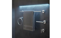 5 Pieces Wall-Mounted Bathroom Hardware Set Stainless Steel Towel Bar Set with Hooks Easy to Install Bathroom Tissue Holder Holder Space-Saving for Powder Room