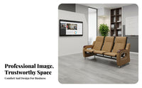 3 Pieces Complete Set 3-Piece Couch and Table Combo Business design Office Furnishing space-saving Reception Seating Modern Design for business leaders, Interior Designers, Hotel Managers, Waiting Room
