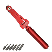 Precision Cycle Tension Wrench with Hex Bits Long-Lasting Pre-Adjusted Tension Wrench Portable Compact for Cyclists, Mechanics, Workshop