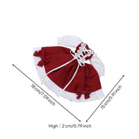 Doll Dress British Style OB24 Doll Outfit Three-Dimensional Shape for Collection
