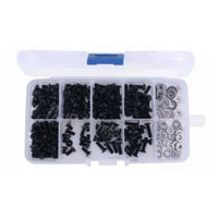 180 Pieces M3 M4 Screw and Nut Set Assorted Sizes M3 M4 Screw Assortment Commonly Used Parts Model Car Repair Set for Workshop