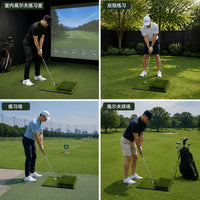 Foldable Indoor Golf Practice Mat with Dual Grass Surface, 40x60 cm