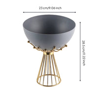 Fruit Bowl with Pedestal Tall Pedestal Fruit Stand Breathable for Tabletop, Dining Area