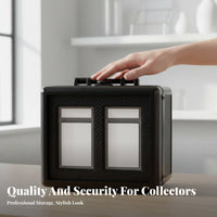 PSA Card Display Box Combination Lock Graded Card Storage Box PSA Slab Case Lockable Hard Shell Protection for Travel
