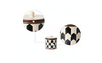 Trinket Box Geometric Jewelry Box Cylindrical for Vanity, Dresser