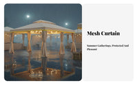 Waterproof Four-Legged Gazebo with Curtains Sun Protection Canopy Tent Water Resistant Outdoor Shelter European Design for Market Vendors, Event Organizers, Homeowners, Barbecue Area, Carport, Backyard, Parties