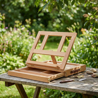 Tabletop Easel with Storage Drawers Adjustable Sketch Box Easel with Drawers Portable for Students, Beginners, Studio, Classroom
