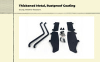 High-strength black engine guard for Model Z motorcycle