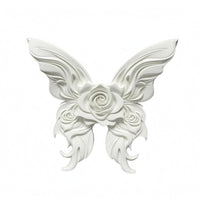 Rose Butterfly Ornament Dollhouse Decoration Dark Gothic Miniature Scene Accessory 3D Butterfly Ornament Miniature Home Decor