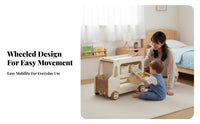 Multi-Tier Trolley With casters Household Storage Space Saving for Children