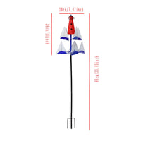 Metal Sailboat Wind Garden Ornament Sailboat Wind Easy to Set Up