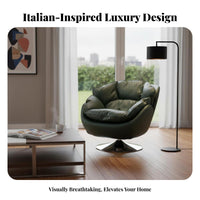 Rotating Barrel Chair Pillow-softLike Comfort Rotating Chair and Ottoman Set Sturdy Duty Includes Footrest for Adults