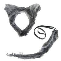 Wolf Headband for Halloween Costume - Plush Animal Ears Headband