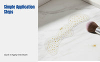 Freckle Decal Stickers for Face, Foil Makeup Decals, Celestial Heart, Large Size, Easy Application, Random Pattern