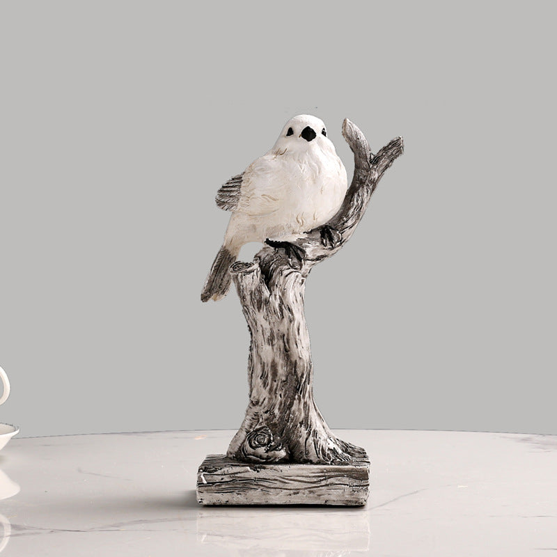 Minimalist Bird Figurine Set of Four for Home Decor