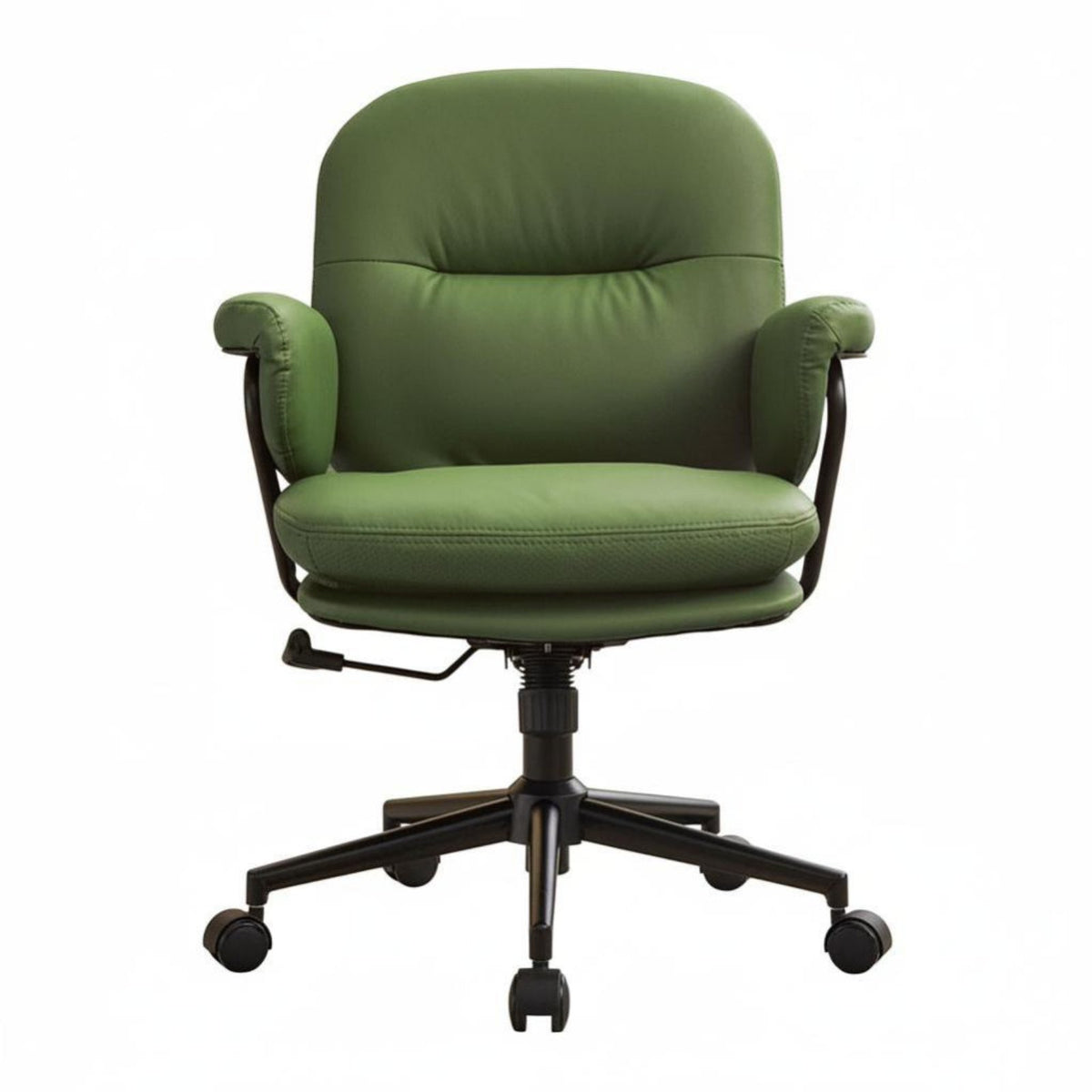 Upholstered Managerial Chair Highspine Support Upholstered Rolling Armchair