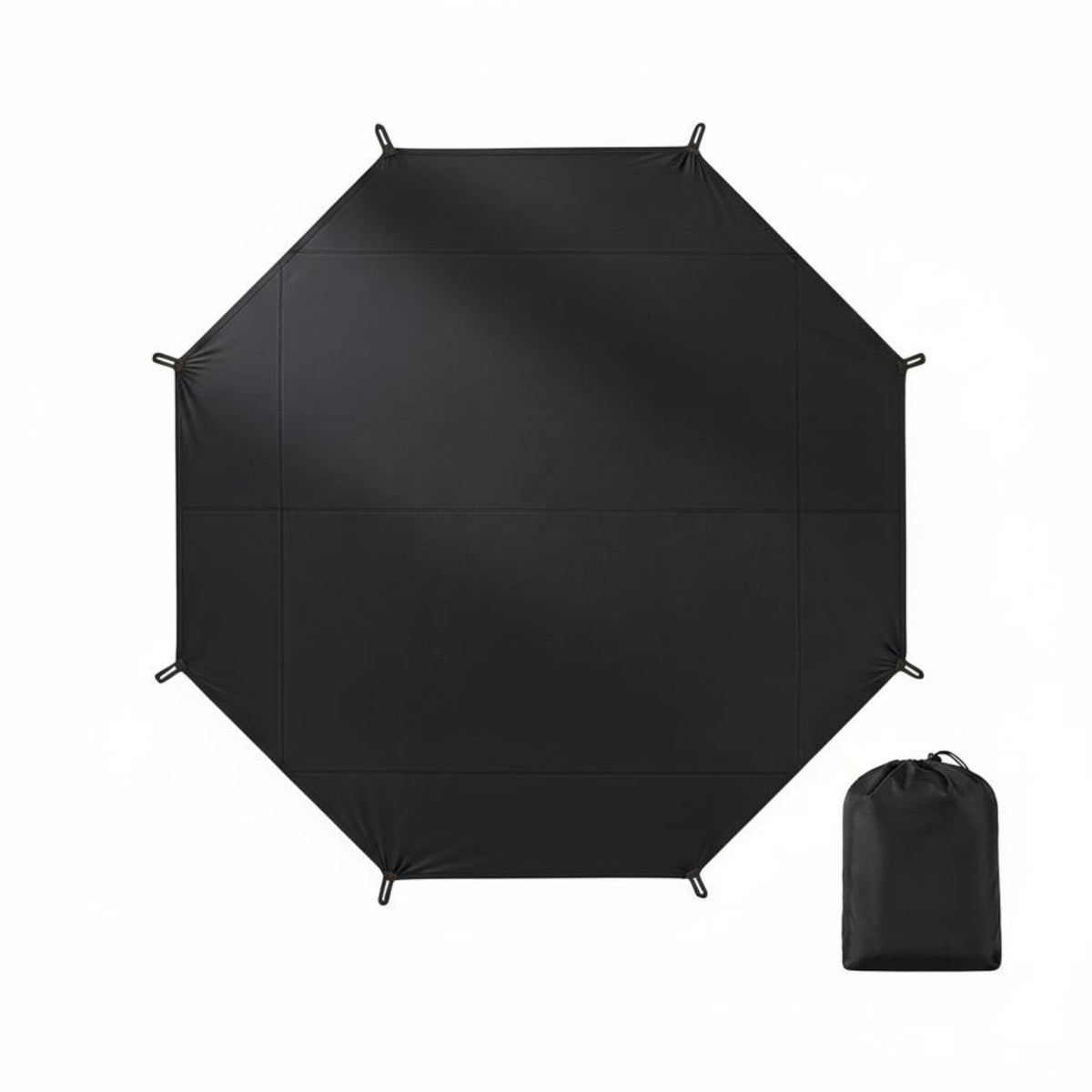Pyramid Tent Footprint Wear-Resistant Heavy Duty Oxford Ground Mat Foldable Waterproof Ground Sheet for Campers, Backpackers
