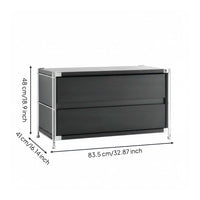 Modernist Design Media Console Versatile Use Wood and Steel TV Cabinet Sturdy Construction TV Stand with Storage for Apartment Dwellers, Adults