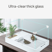 Glass Turtle Habitat with Purifier System for Home
