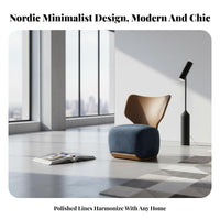 Upholstered Armchair Nordic Aesthetic Lounge Chair Modern Minimalist Comfortable Backrest for Adults, Living Room