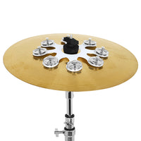 Hi-Hat Bell for Drum Set, Stainless Steel Percussion Bell with Ring, Drum Hardware Accessory