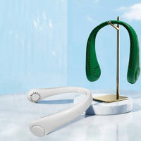 Five-Speed Bladeless Neck Fan 5 Speeds Wearable Neck Fan Compact Personal Cooling Lightweight