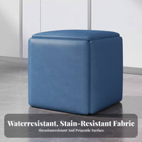 5-in-1 Cube Ottoman Easy to Move Stackable Seating Comfortable padding