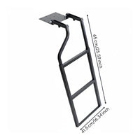 Pickup Truck tailgates Ladder Anti-Slip Retractable tailgates Ladder Adjustable Height Foldable Truck Bed Step for Worksite, Camping