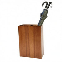Wooden Umbrella Stand Wood Grain Household Storage Tall for Doorway, Shop