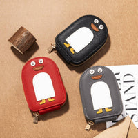 Penguin Card Wallet Compact Size Penguin Accordion Card Holder for Women, Girls