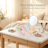 Cute Air Cushion Paddle Brush for Women and Teens, Scalp Massage Hairbrush with Flexible Pneumatic Design