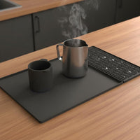 Drainage Design Coffee Appliance Mat Waterproof Silicone Coffee Mat Easy to Clean Food Grade for Tabletop