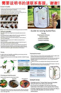 Foldable Butterfly Cage with Mesh Net for Insect Breeding