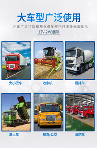 7-10英寸车载屏高清显示器两路四路一体机影像倒车影像记录仪屏幕 9寸U型4路声控超清IPS显示器