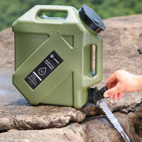 10L PE Outdoor Water Bucket with Faucet for Camping and Car