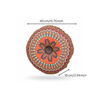 Zafu Cushion Ethnic Pattern Round Meditation Pillow Portable for Meditators