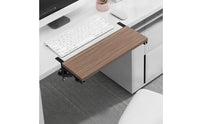 No-Drill Clamp-on Desk Extender Space-Saving Foldable Desk Extension Board Easy to Install Tray Stable for Telecommuter Workers, Students, Home Office, Small Areas, Study Corner