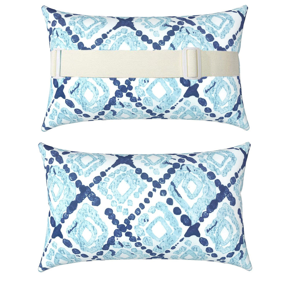Blue White Geometric
