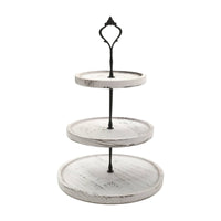 3 Tier Cupcake Stand Wooden Tiered Serving Tray Sturdy for Kitchen Counter